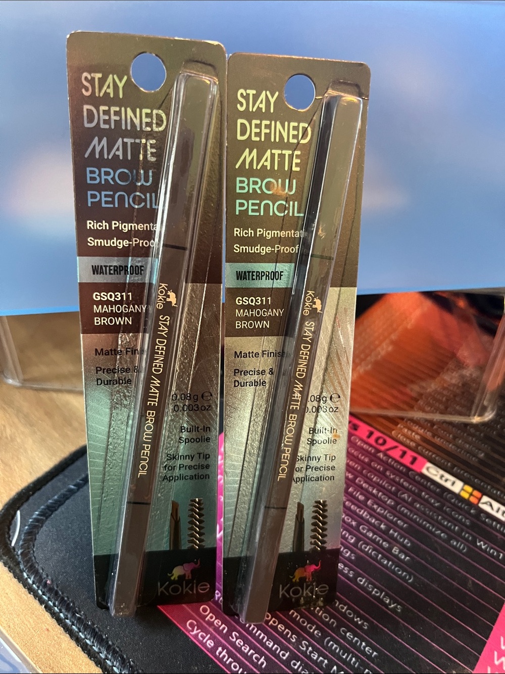 Kokie Stay Defined Matte Brow Pencil - Mahogany Brown